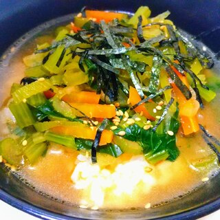 野菜スープかけご飯